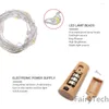 سلاسل 8pcs تشمل البطارية LED Bottle Bottle String Light Copper Wire Fairy Lights DIY Cork لعيد الميلاد ديكور عيد الميلاد