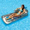 Inflatable Floats & Tubes Summer Water Floating Row Air Mattresses With 18 Cup Holders Swimming Pool Lounger Float Relax Chair Bed2512