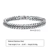 Link Bracelets Men's Stainless Steel 8MM Chain Miami Cuban For Male Boys Gifts Jewelry Length 19cm/21cm