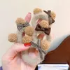 Bounon à balle en peluche bande de serviette coréenne Bow Boucle en peluche attachée à cheveux caoutchoucs de caoutchouc accessoires