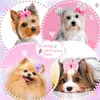 Vestuário para cães 100 pcs Lace Pet Bowties Clipe de Cabelo Princesa Coroa Várias Cores de Sonho Acessórios para Médio Pequeno Gato Suprimentos