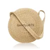 Shoulder Bags Women Messenger Bag Vintage Travel andbags Big Circle Straw Luxury Summer for Large Beac bagqwertyui879