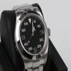 2020 New Style Ro Automatic 2813 Movement Air King Men watch Black Dial 316 Stainless Band Male watch Monor Hemmo240m