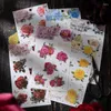 Cadeauverpakking 2 stks/pak PET-stickers Scrapbooking Rose Literaire Bloem Creatieve DIY Collage Deco Briefpapier 6 Modellen