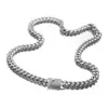 Кубинские цепи Майами шириной 6-18 мм, ожерелья с цирконием, большая тяжелая цепь для мужчин, ювелирные изделия в стиле хип-хоп, рок, 253C
