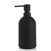 Badtillbehör Set Black Soap Dispenser Tomt bänkskiva 480 ml Återfyllningsbara badrumstillbehör för schampo Köklotion