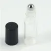 Gratis Verzending 3 ml/5 ml/7 ml/10 ml Transparant Glas Parfum Roller Fles cosmetische Make up Essentiële Olie Massage Roll op Flessen Niwit