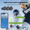 Walkie Talkie Motorcycle Intercom Helmet Bluetooth Headset för 2 ryttare Full-duplex Interphone Communicator IP67 Waterproof Voice Assitant YQ240130