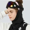 Halsdukar vinter varm ansiktsmask för kvinnor som rider skidvindtät skyddsscarf med katjoniskt plysch pannband utomhus DTJ30