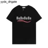 Balencaigalies Short Tees Sleeve Print Mens Womens Casual Designers t Letter Shirt Men Tshirts Women High Quality Fashion Polos L49Y