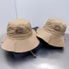 Chapeau seau brodé pour hommes et femmes, casquette respirante de luxe, casquette réglable avec ficelle, chapeaux de randonnée et de Camping