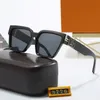 Designer-Sonnenbrille mit Buchstaben, für Herren, quadratisch, für Damen, Seniorenbrille, Adumbral, Outdoor-Fahrbrille