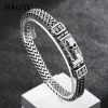 Bracelets 8mm Egyptian Ankh Symbol Of Life Charm Bracelets For Men Women Stainless Steel Mesh Linking Chain Couples Bracelet Jewelry