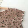 Conjuntos de roupas crianças sleepwear roupas conjunto versão coreana crianças bebê verão ao ar livre traje 2024 moda casual criança infantil meninas