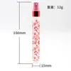 Storage Bottles 6 Pcs/lot Frosted Printed 10ml Glass Perfume Spray Atomizer Empty Refillable Portable Mini Parfum Bottle