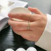 Anillos de racimo 925 plata esterlina irregular roca ajustable para mujeres niñas anillo de compromiso ofertas de joyería de lujo con