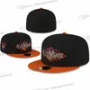 2024 Cappelli aderenti da baseball da uomo Nero Angeles Viola Oro Sport Cappellini firmati completamente chiusi Colore blu navy Berretto da baseball Houston Chapeau Ed World Series Jan30-01