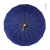 Parapluies 16 os triple parapluie pliant rétro cadeau d'affaires imprimé logo publicité en gros sortie d'usine