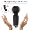 Vibradores mágicos poderosos handheld clitóris estimulação adulto pessoal silicone brinquedo sexual mini bonito av wand massageador para mulheres feminino