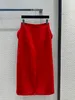 va1ent！no womens skirt 2024アーリースプレンデザイナースカートラグジュアリーブランドローズミッドレングススカートレディースセクシーな誕生日ドレスレディースデザイナー衣料フェスティバル