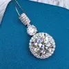 Colliers Le nouveau Dominering 6carat Moisan Diamond Collier Couleur de feu Super Trendy Pendre des bijoux Pendre Accessoires