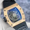 ツアービヨンウォッチャーリストウォッチrmwatches wristwatch RM030オリジナルダイヤモンド18kローズゴールドマテリアルホローアウトデザインカレンダー