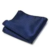 Guardanapo de mesa de alta qualidade marca lenço de seda homem azul escuro listrado dia da mentira caber formal festa bolso lenços quadrados terno lenço