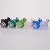 Colored Cyclone Glass Carb Cap Smoking Accessories New Spinning bubble ball 32mm OD with air hole For Quartz Banger Bowl dab oil rigs bong