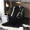 Blankets Sable Fur Thick Blanket Flannel Traveling-Rug Heavy Weight Big Brand Couple Er Gift Quality Drop Delivery Home Garden Textile Ot6Lq