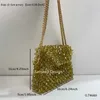 Evening Bags Crystal Bead Bag Handmade Women Shoulder Bags Metal Chain Luxury Evening Party Bag 2024 Summer New Style Blingbling Customizable