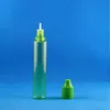 100 Pieces 30ML Plastic Dropper Bottle GREEN COLOR Highly transparent With Double Proof Caps Child Safety Thief Safe long nipples Xvjpr Fucw