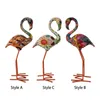 Statuette decorative Flamingo Garden Statue Uccelli Sculture in resina per la festa tropicale