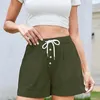 Women's Shorts Summer Casual Fashion High Waist Elastic Lace Up Short Sleeve Blouses For Women Swimsuits With