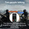 Walkie Talkie Motorcycle Intercom Bluetooth Helmet Headset for 2 Riders BT 5.0 800M Motor Interphone Communicator Earphone Noice Reduction YQ240130