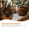 Tuindecoraties 3 stuks Simulatie Landschap Meubileringsartikelen Lantaarn DIY Bonsai Paviljoen Standbeeld Model Mini Decor Zandsteen Ornament