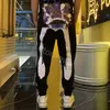 Jeans Eviss di alta qualità Casual Harajuku Y2K Pantaloni da ginnastica da uomo JPN Marchio di moda M Pantaloncini a gamba larga stampati Estate Uomo Abbigliamento Big M Pantaloni neri Pantaloni hip hop m-3xl
