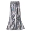 Pantaloni per bambini Ragazze Pantaloni Hip Hop Costumi di danza jazz Bambini Panno abbronzante metallizzato lucido per feste di ballo