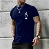 T-shirts masculins T-shirt simple pour hommes Imprimé de carte Touss-sweats de sweat rétro décontracté tous les jours T-shirt Q240130