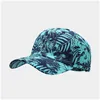 Ball Caps Mode Uni Nieuwe Baseball Cap Bloemen Blad Vlinder Gedrukt Schaduw Sport Hoed Outdoor Stretch Vader Pet Hcs268 Drop Delive Dht2M