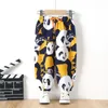 Pantaloni Pantaloni Harem Stile estivo Pelle morbida Sciolti Animali dei cartoni animati Stampa Pigiama unisex per bambini Sottile a figura intera per bambini