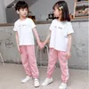 Trousers Toddler Kids Pants 2024 Summer Candy Color Harem Boys Cotton Soft Drawstring Side Stripe Baby DS19