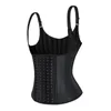 Shapers pour femmes 25 os en acier 6 crochets et yeux Latex taille formateur gilet Fajas ceinture Cincher Corset