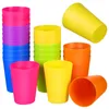 Wine Glasses 24 Pcs Plastic Cups For Party Coffee Mug Tumbler Reusable Hard Kitchen Kids Tumblers