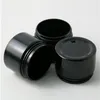 20 x 150g 5oz Pot en plastique noir avec couvercle Pots cosmétiques Conteneurs vides Échantillon Pots de crème Emballage Knfpa