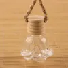 Flaskor 10st bil hängande glasflaska tom parfym aromaterapi dispenser återfyllbara eteriska oljor diffusor luft fräschare hänge