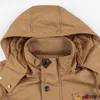 Autunno e inverno uomo giacche alla moda cappotti militari multitasche cotone maschile di alta qualità casual parka caldo spesso 240124