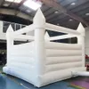 Atividades ao ar livre 13x13ft 4x4m Com ventilador comercial Bouncer Inflável Casamento Castelo Bouncy Casa de Salto Branco Para festa de aniversário