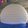 en gros dôme gonflable promotionnel de la canopée avec des lumières LED blanches Igloo Wedding Pub Pub Stage Tent for Trade Show