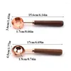 Measuring Tools Practical Baking Spice Spoons Walnut Wooden Spoon Scoop Coffee Beans Bar Kitchen Home Tool Cup