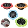 Silicone Kitchen Sink Strainer Flower Shaped Shower Sink Drains Cover Sink Colander Sewer Hair Filter Kitchen Accessories 914